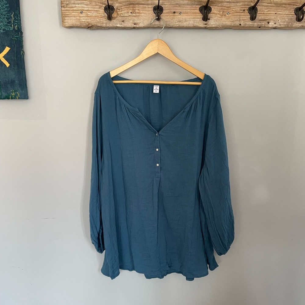 Turquoise Old Navy Tunic 3X